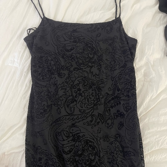 Vintage Sparkle Black Dress - Picture 6 of 9